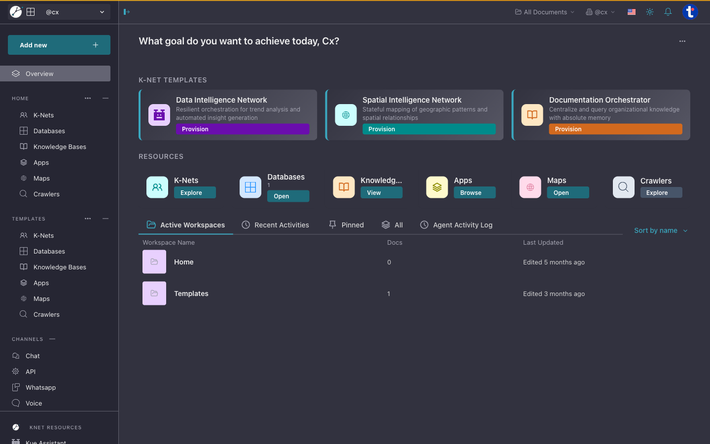 An AI agent workflow built for a business on KNetAI