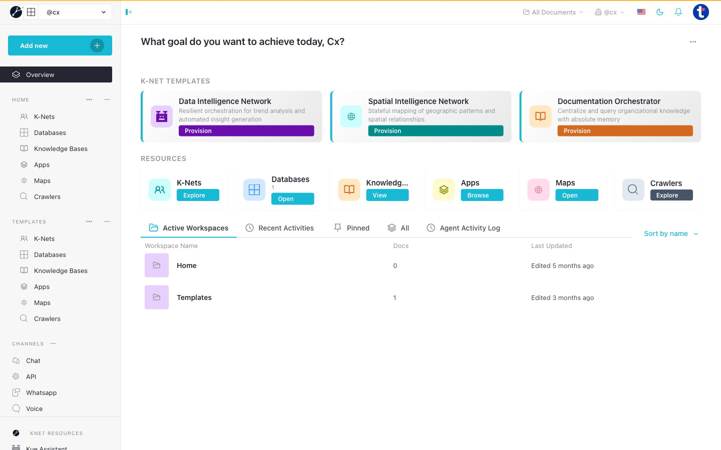 An AI agent workflow built for a business on KNetAI